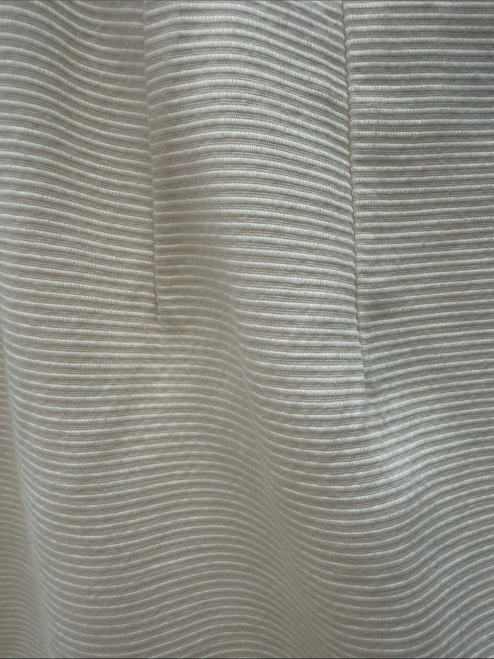 Finity Cream Ribbed Pencil Skirt - Picture 3 of 5